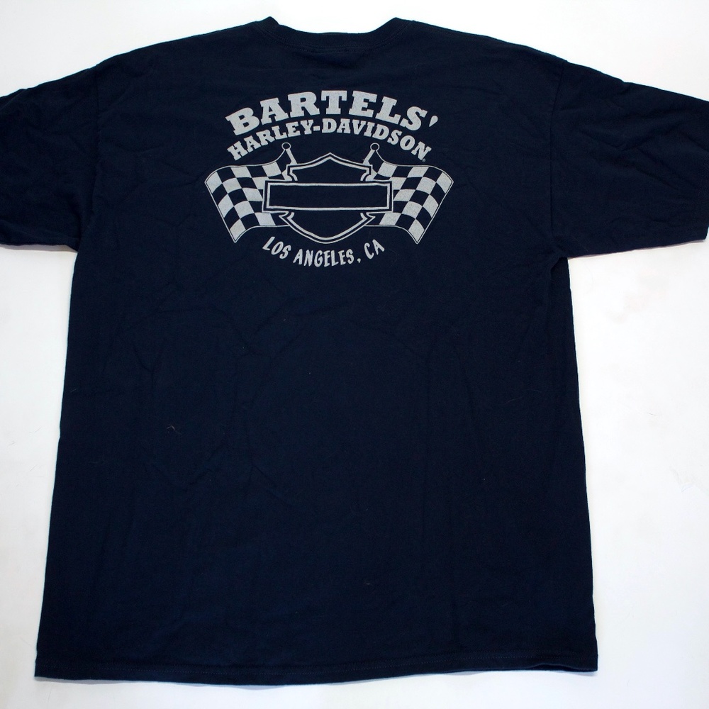 Bartels Harley Davidson Checkered Flag LA Tee